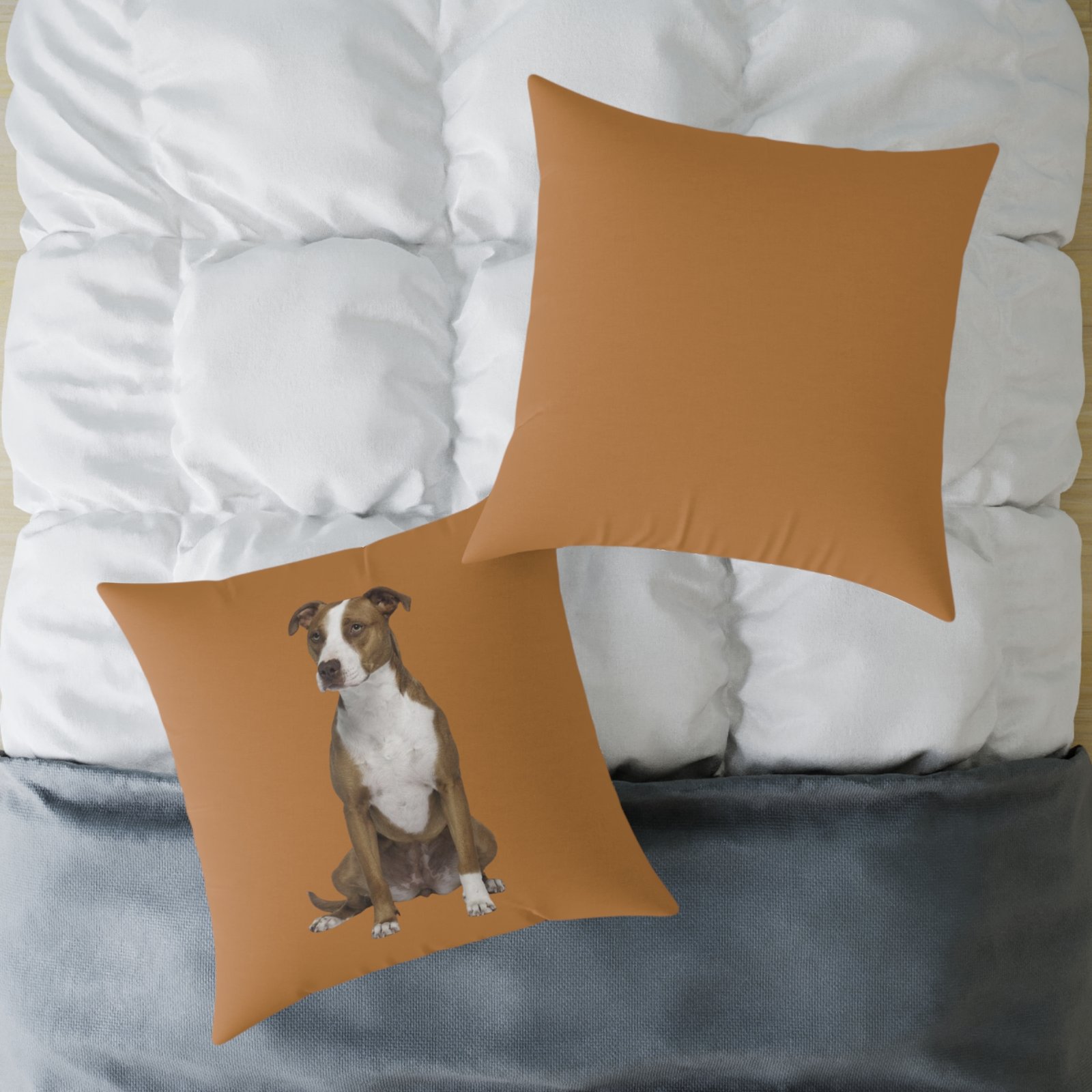 Staffordshire Bull Terrier Square Poly Canvas Pillow - Image 20