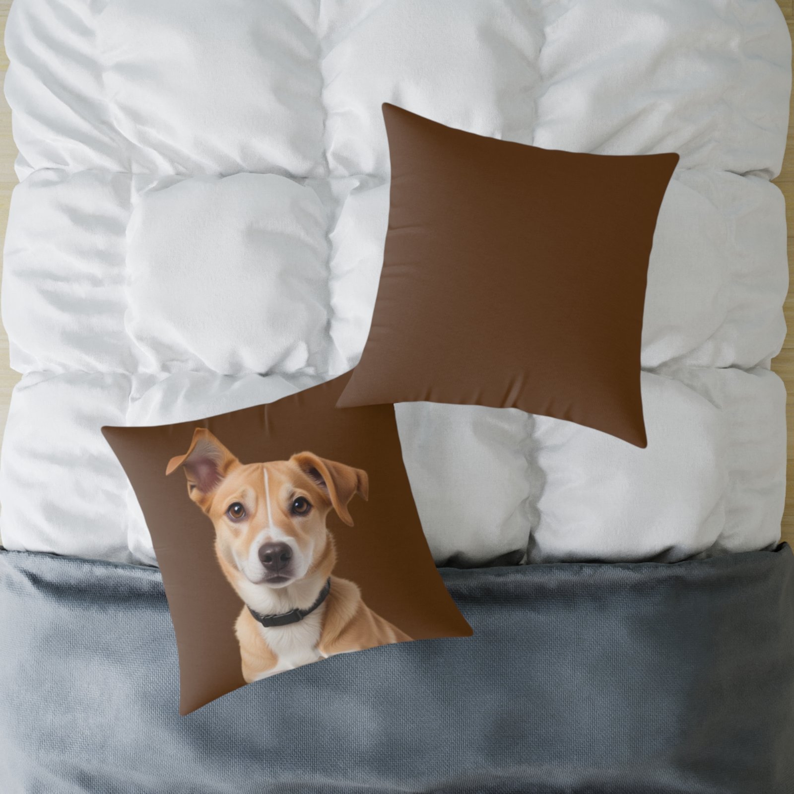 Jack Russell Square Poly Canvas Pillow - Image 16