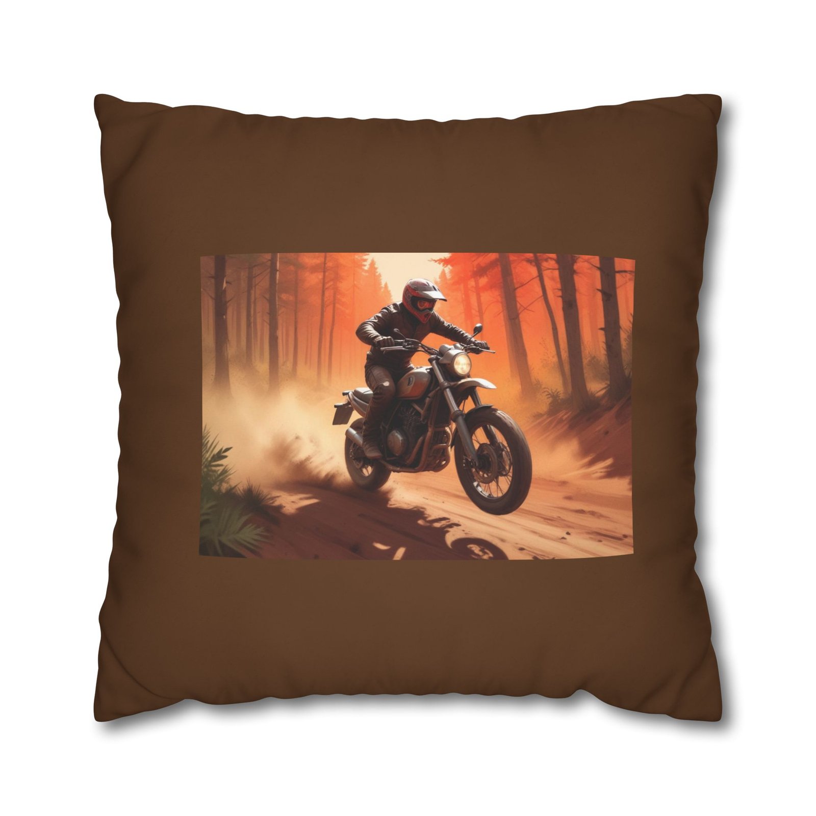 Scrambling Bikes Square Poly Canvas Pillowcase - Image 17