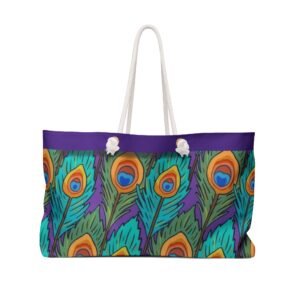 Peacock Pattern Stylish Women Weekender Bag
