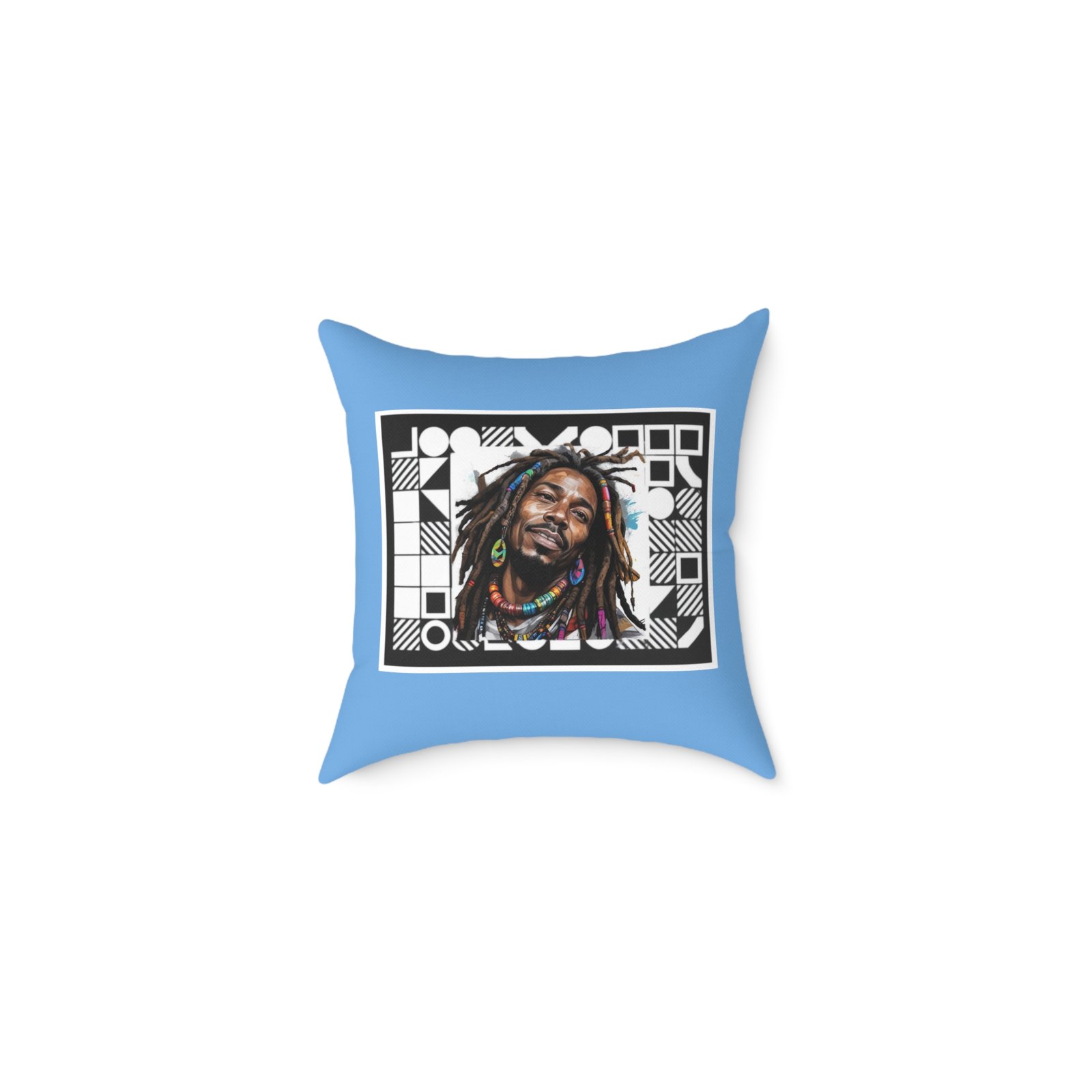 Rastafarian Square Poly Canvas Pillow
