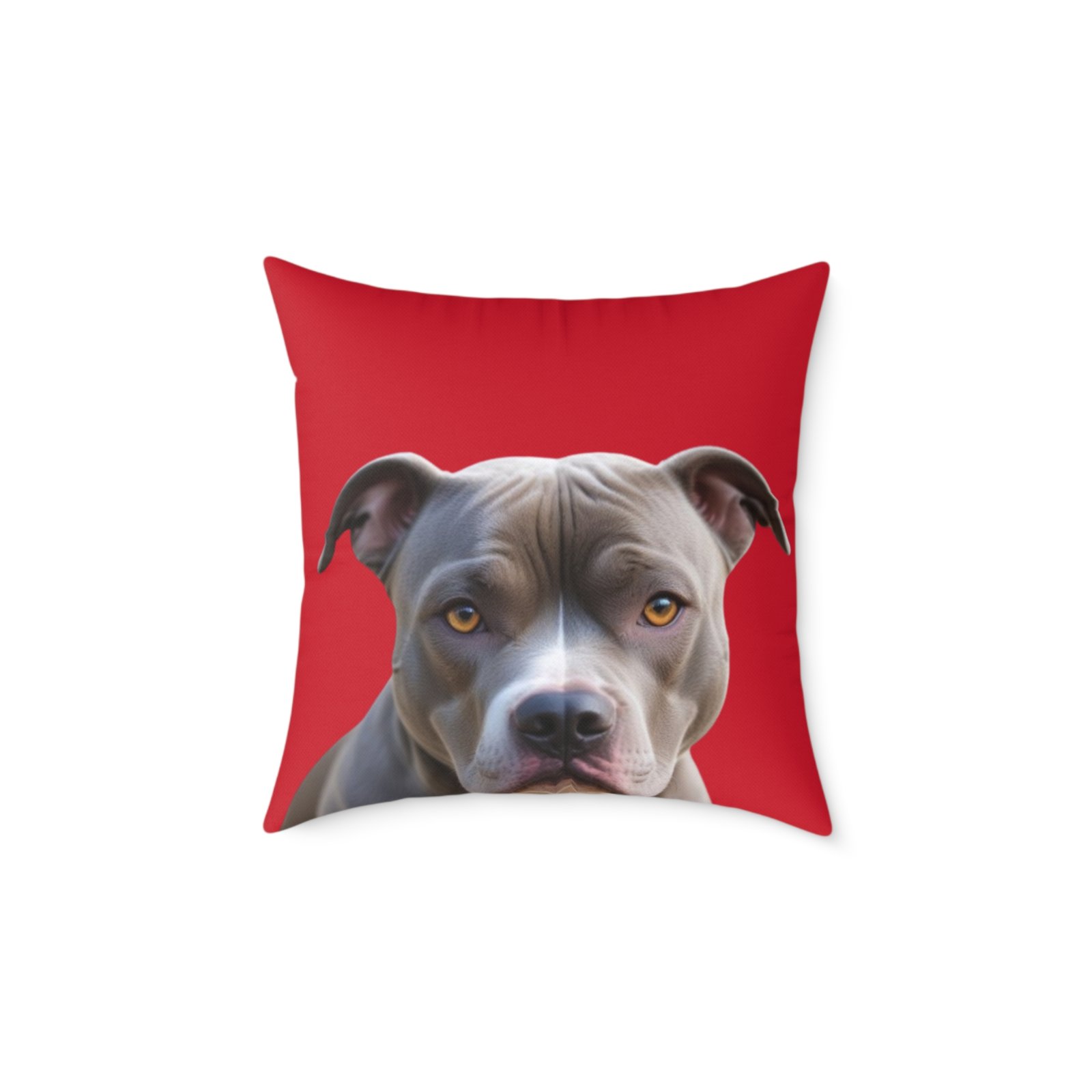 Staffordshire Bull Terrier Square Poly Canvas Pillow - Image 9
