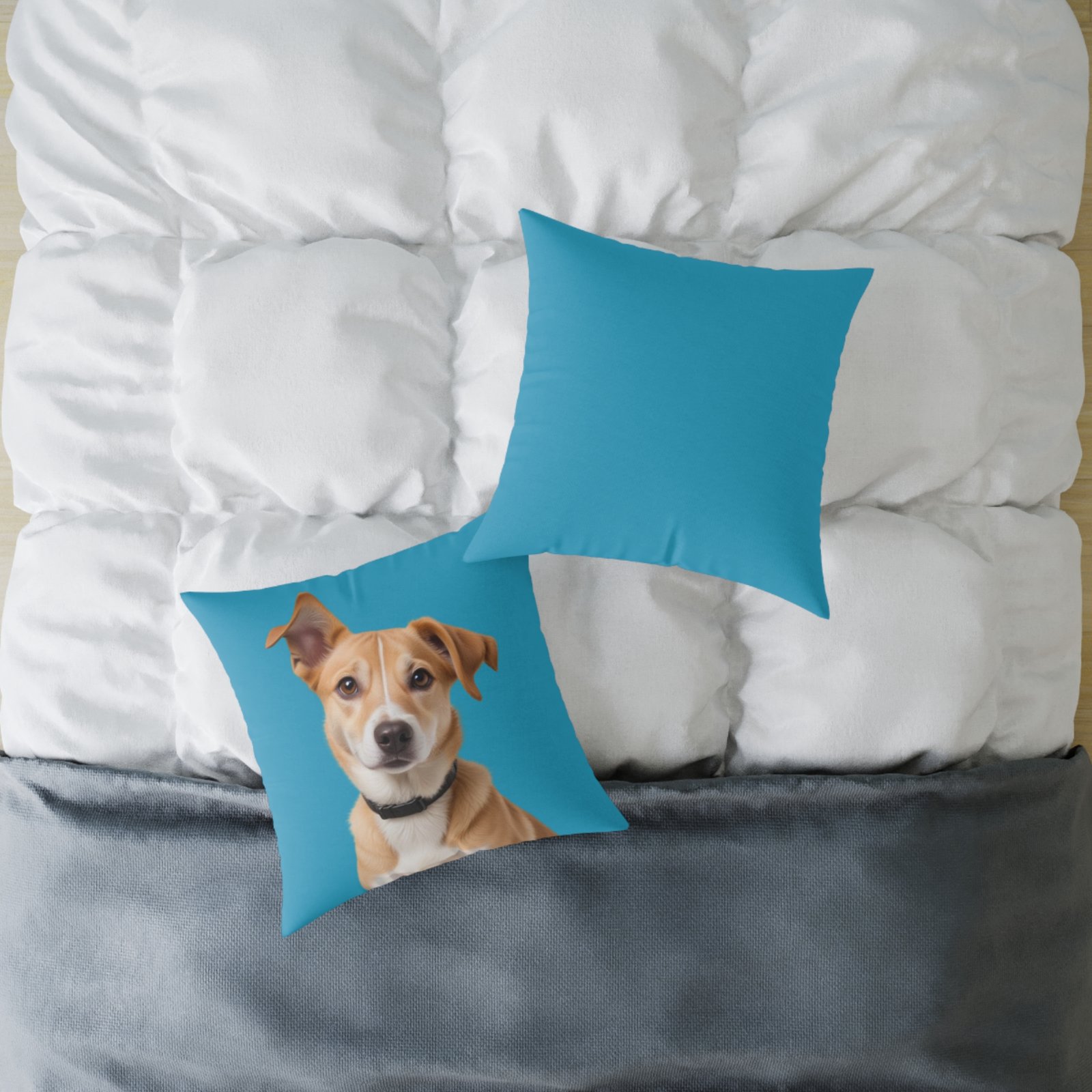 Jack Russell Square Poly Canvas Pillow - Image 12
