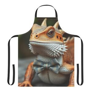 Bearded Dragon  Apron | 5-Color Straps | Perfect for Cooking, BBQ, Gift