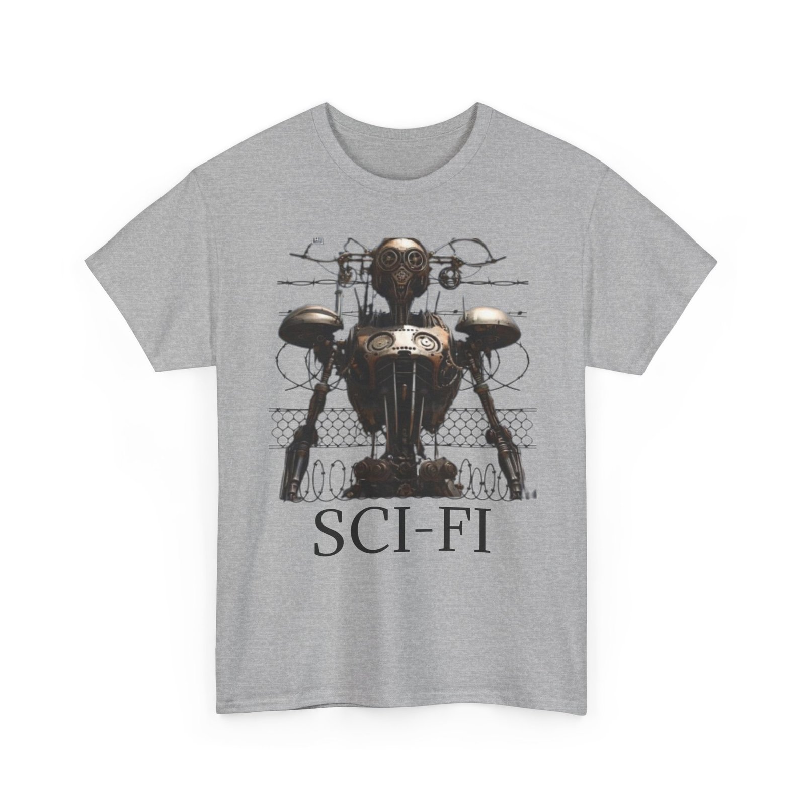 Sci-Fi Robot Futuristic Tee, Unisex Cotton T-Shirt, Geeky Clothing, Perfect Gift for Sci-Fi Lovers, Casual Wear, Unique Graphic Tee - Image 23
