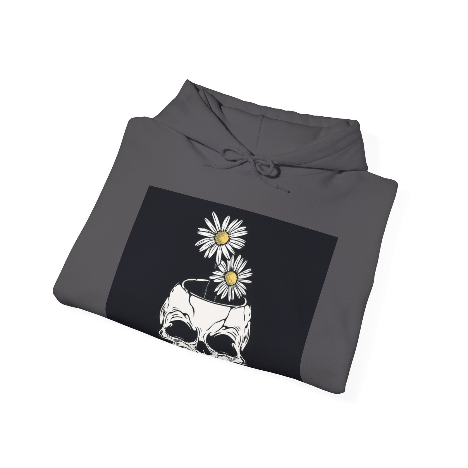Skull Roses Tattoo Flowers Hoodie, Gothic Sweatshirt, Edgy Pullover, Dark Floral - Image 48