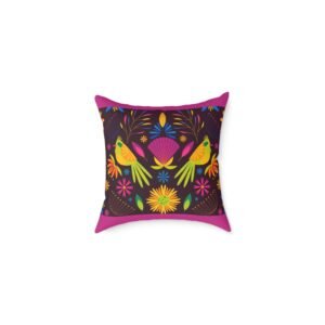 Mexico Square Poly Canvas Pillow