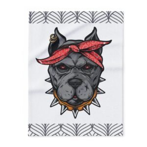 Bull Terrier Fleece Blanket, Dog Lover Gift, Pet Keepsake, Home Decor, Warm Throw for Winter, Cabin or Dog-Themed Parties