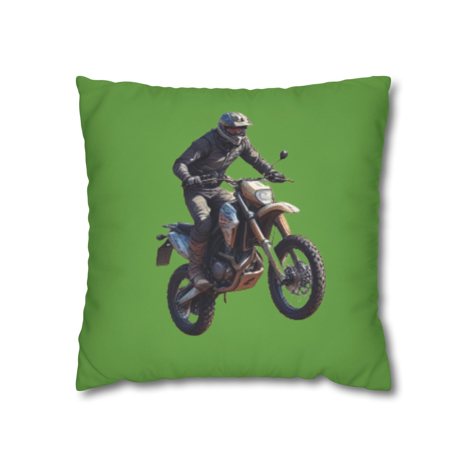 Scrambling Bikes Square Poly Canvas Pillowcase - Image 5