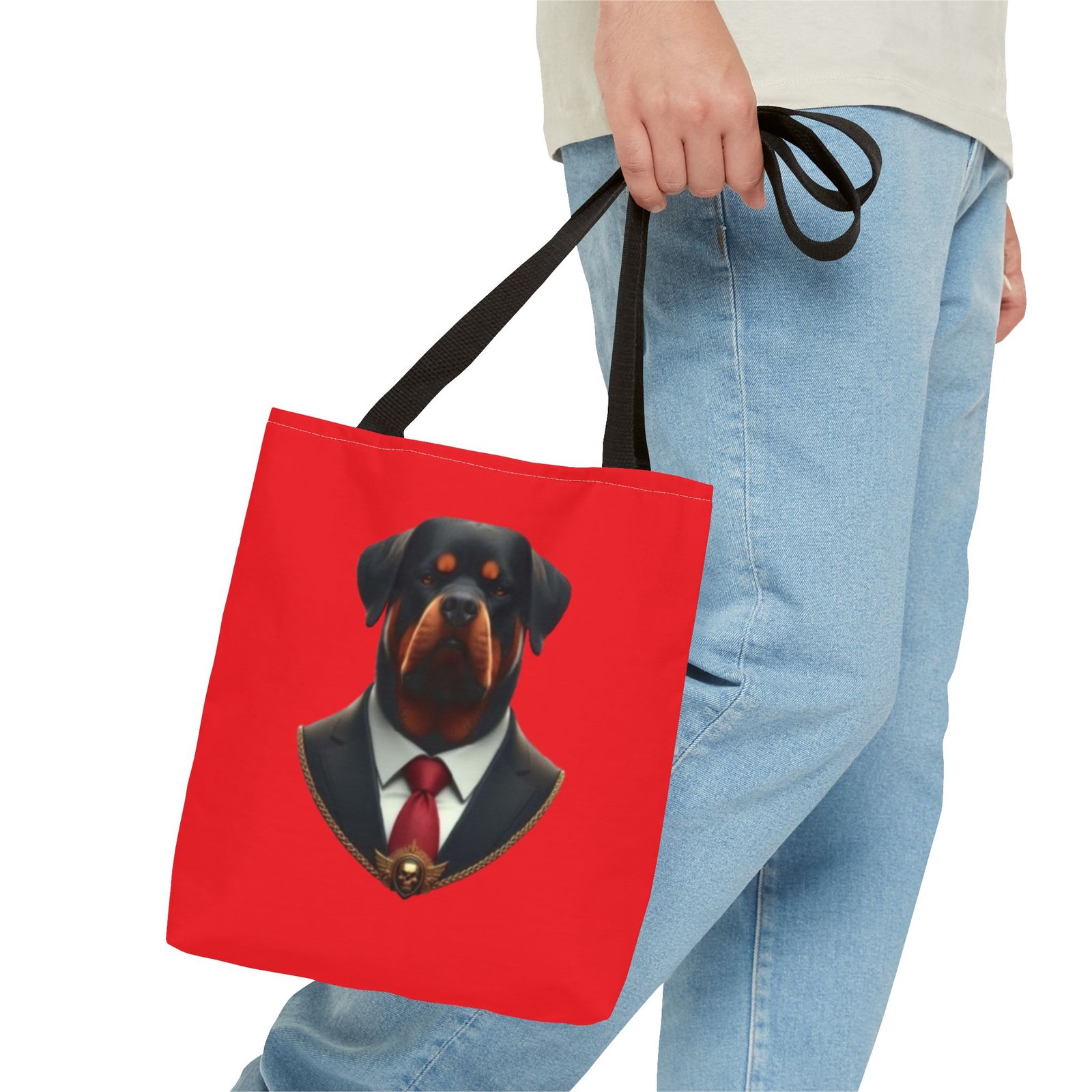 Rottweiler Dog Tote Bag - Stylish Dog Lover's Accessory - Image 3