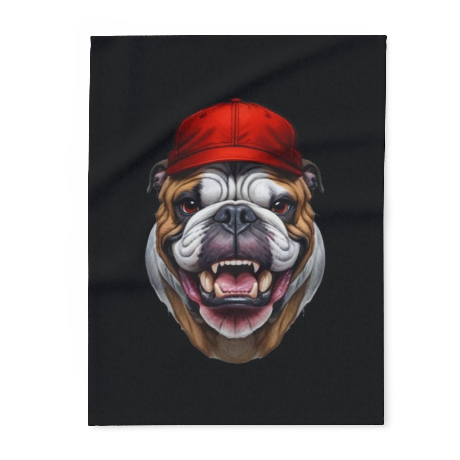 Bulldog Fleece Blanket, Dog Lover Gift, Pet Keepsake, Home Decor, Warm Throw for Winter, Cabin or Dog-Themed Parties