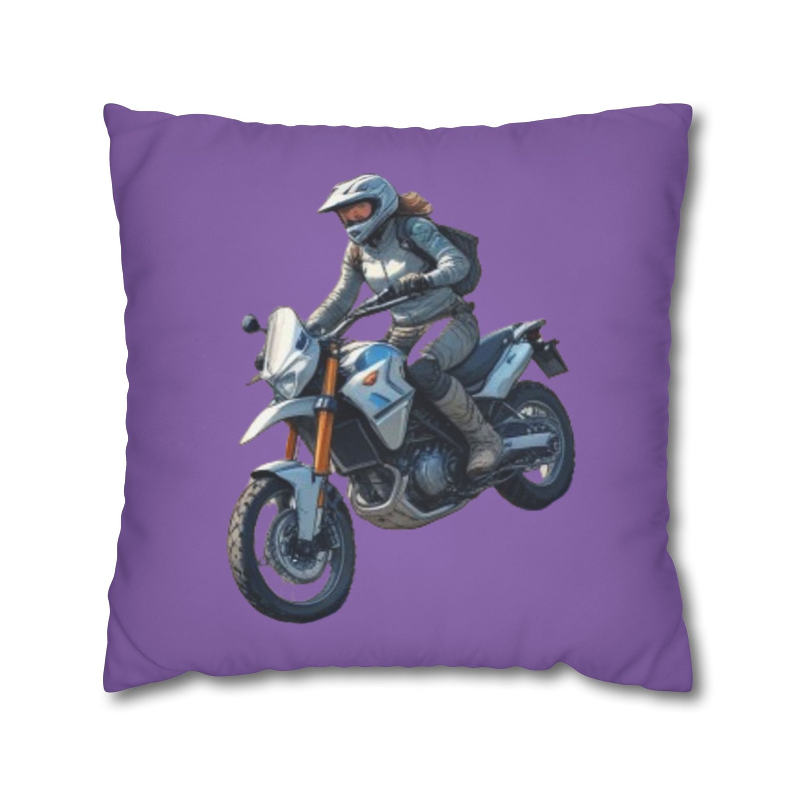 Scrambling Bikes Square Poly Canvas Pillowcase - Image 13