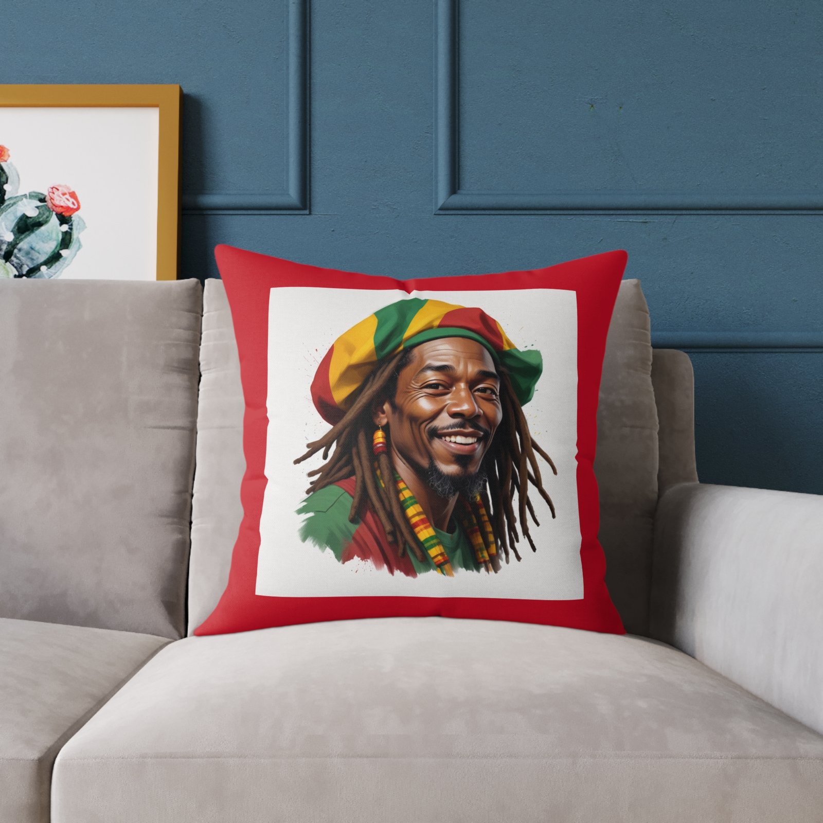 Simply Reggae Square Poly Canvas Pillow - Image 11