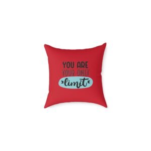 Positivity Self Help Square Poly Canvas Pillow