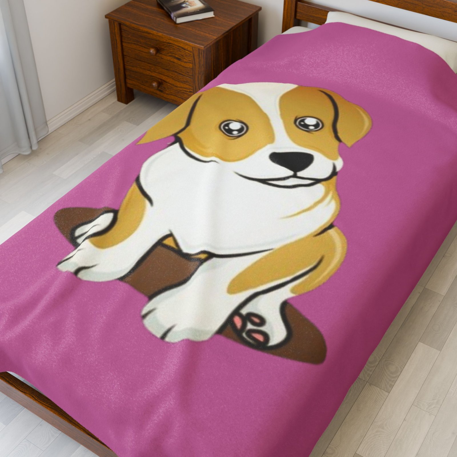 Terrier Dog Custom Dog Portrait Velveteen Plush Blanket | Cozy Pet Lover Gift - Image 11