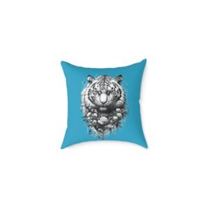 Tiger Square Poly Canvas Pillow