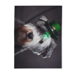 Ireland  Fleece Blanket, Dog Lover Gift, Pet Keepsake, Home Decor, Warm Throw for Winter, Cabin or Dog-Themed Parties