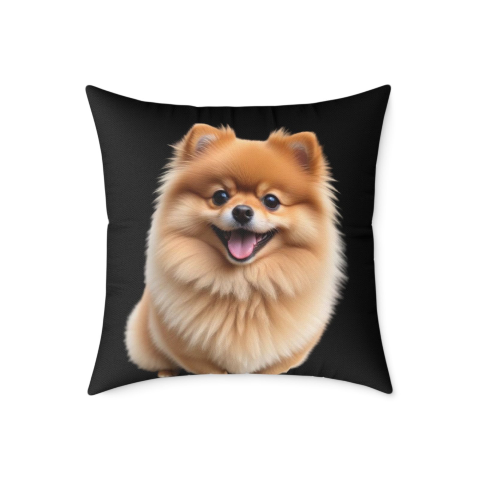 Pomeranian Dog Square Poly Canvas Pillow - Image 13