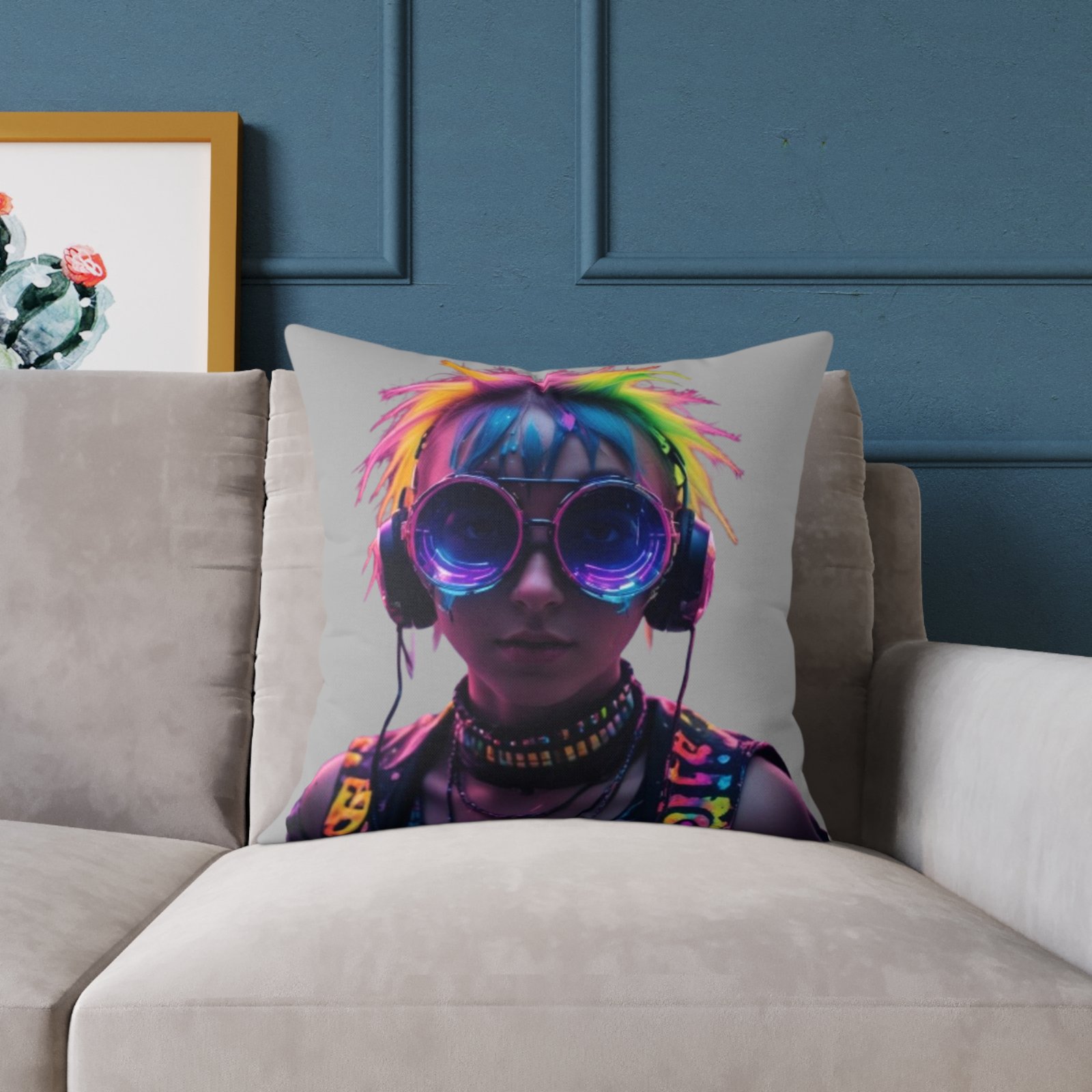 Crazy Square Poly Canvas Pillow - Image 11