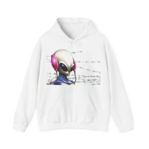 Futuristic Robot Hoodie - Sci-Fi Alien Design