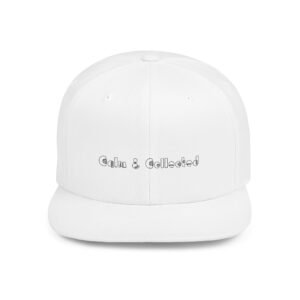 Positivity Flat Bill Snapback Cap - Uplifting Inspirational Hat for Everyday Wear