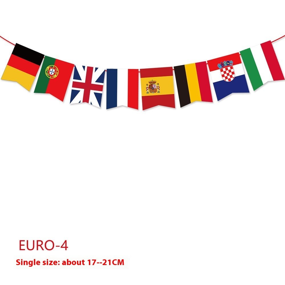 2024 European Cup Football Hanging Flag Club Football Party Decoration String Flags - Image 9