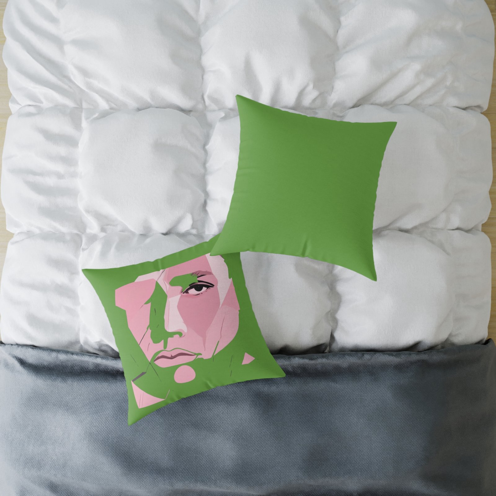 Abstract Square Poly Canvas Pillow - Image 12