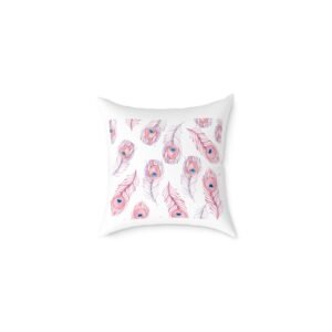 Pea cock Prin t Cushion G ift Square Poly Canvas Pillow Pea cock Prin t , G ift Cushion, Lounge Cushion, Bedroom Cushion, Cushion G ift , ,