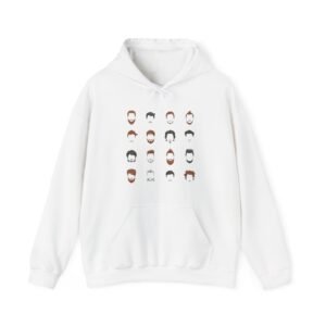 Moustache Hooded Sweatshirt. Unisex Heavy Blend™ Hooded Sweatshirt