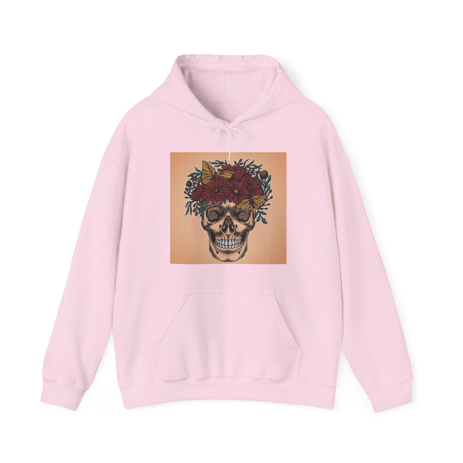 Skull Roses Tattoo Flowers Hoodie, Gothic Sweatshirt, Edgy Pullover, Dark Floral - Image 57