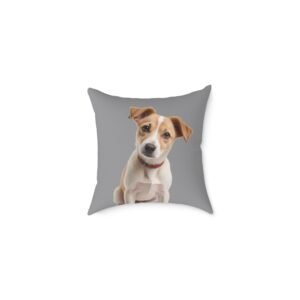 Jack Russell Square Poly Canvas Pillow