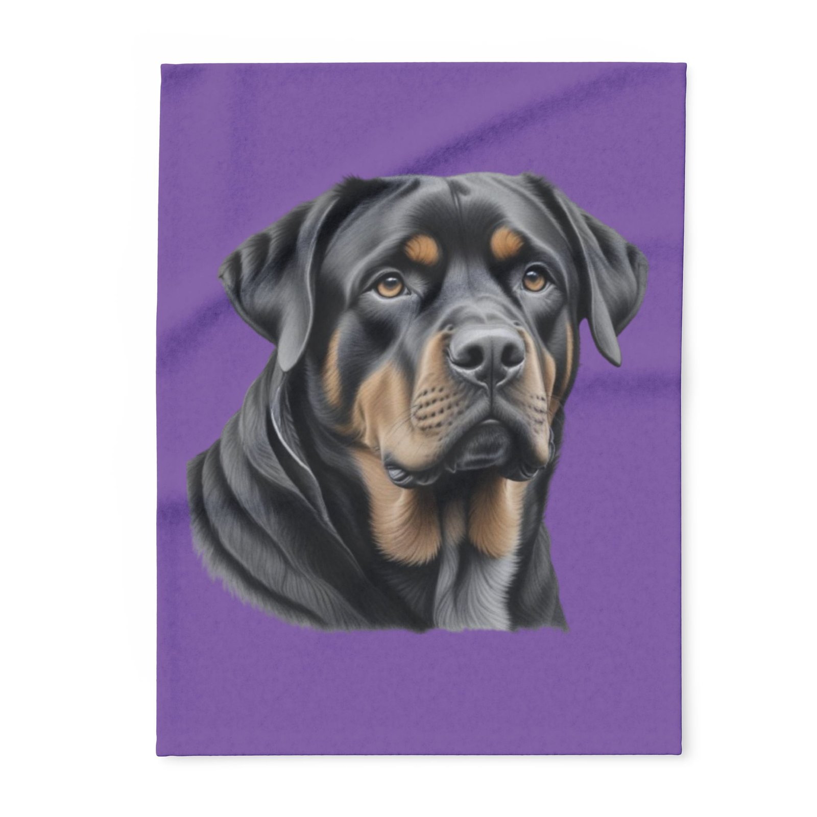 08 Rottweiller Puppy Arctic Fleece Blanket