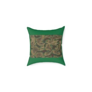 Army Square Poly Canvas Pillow