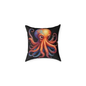 Octopus Square Poly Canvas Pillow