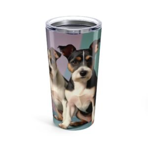 Terrier Dog Lover Tumbler | Green Pet Design | Perfect Gift for Animal Enthusiasts