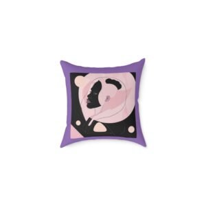 Abstract Square Poly Canvas Pillow