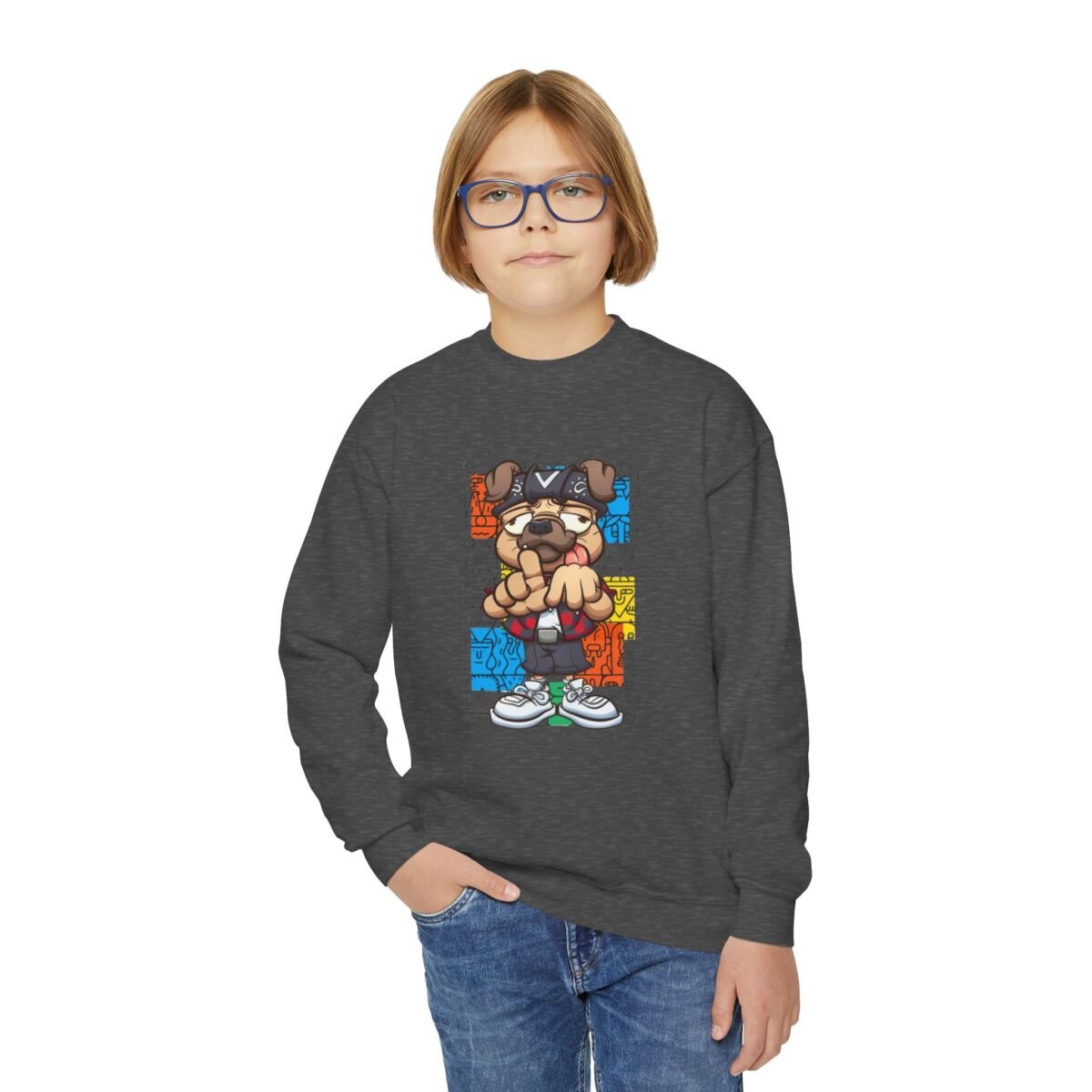 Another Level Brand Youth Crewneck Sweatshirt - Image 27