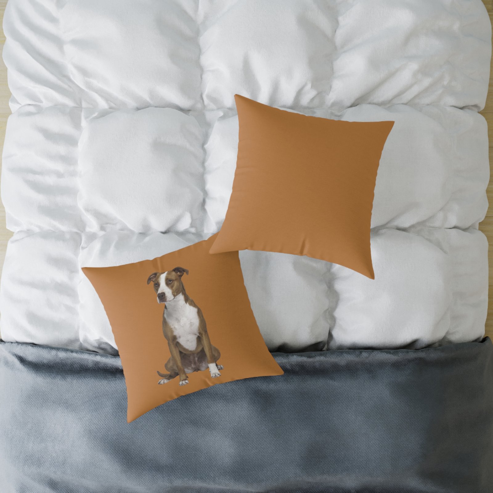 Staffordshire Bull Terrier Square Poly Canvas Pillow - Image 12