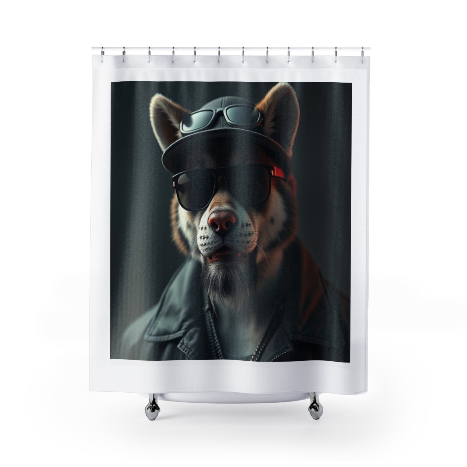 Pet Dog Lover Funny Shower Curtain | Cozy Pet Decor, Dog Lover Gift, Rustic Bathroom Accessory, Home Decoration