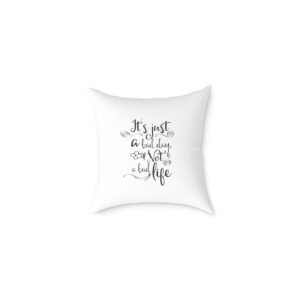 Positivity Self Help Square Poly Canvas Pillow