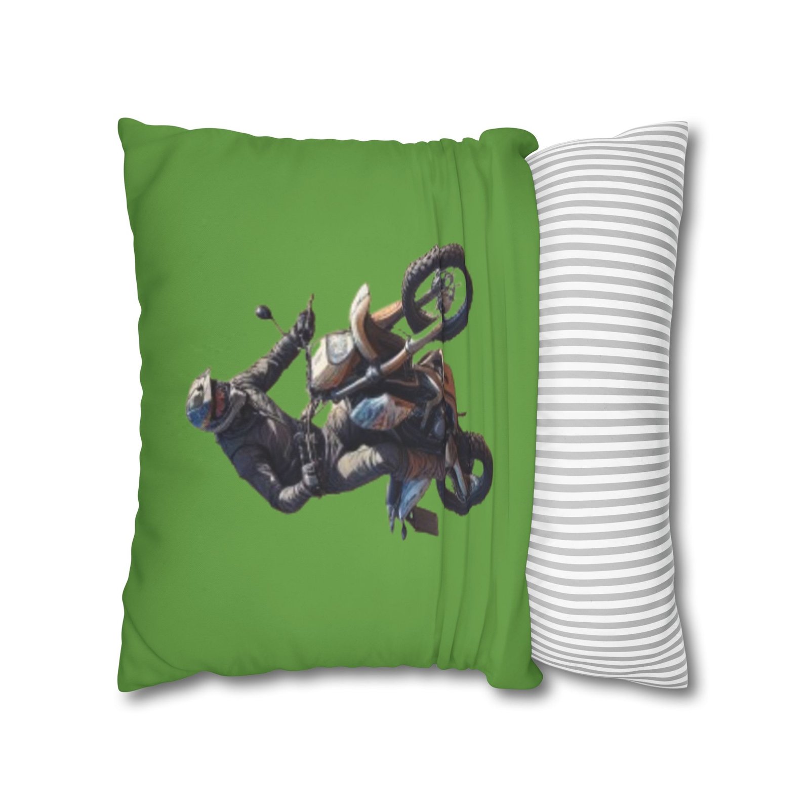 Scrambling Bikes Square Poly Canvas Pillowcase - Image 10