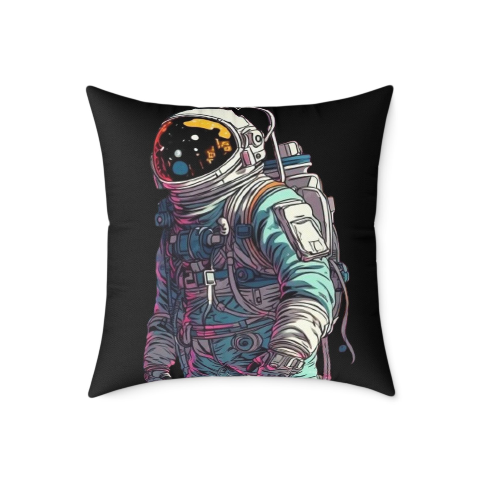 Astronaut Square Poly Canvas Pillow - Image 13
