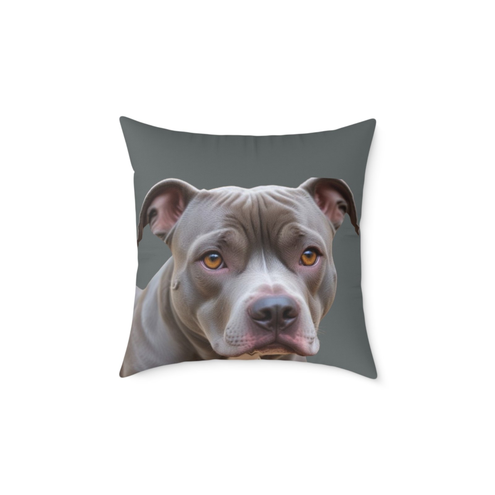 Staffordshire Bull Terrier Square Poly Canvas Pillow - Image 9