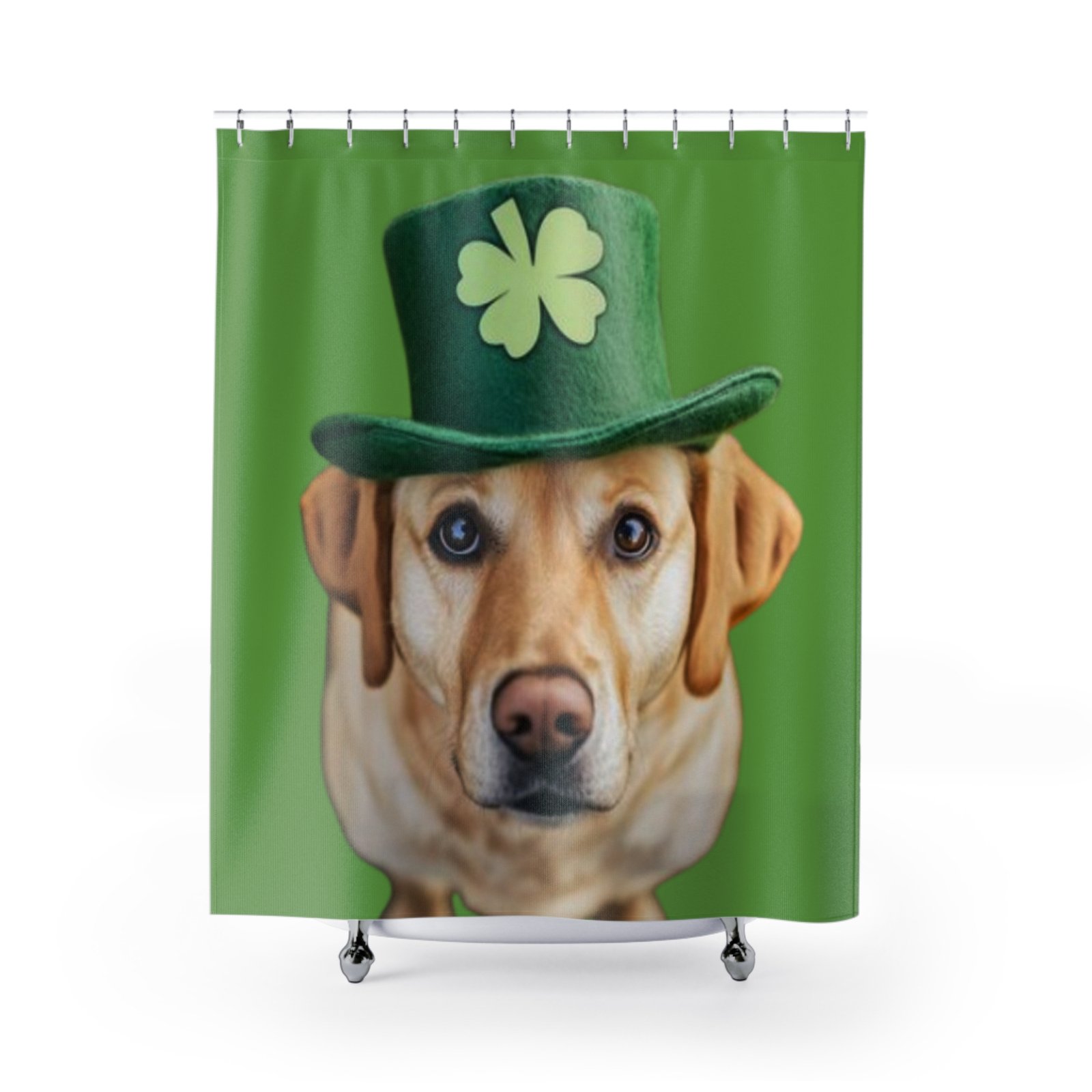 Labrador Dog Lover Funny Shower Curtain | Cozy Pet Decor, Dog Lover Gift, Rustic Bathroom Accessory, Home Decoration