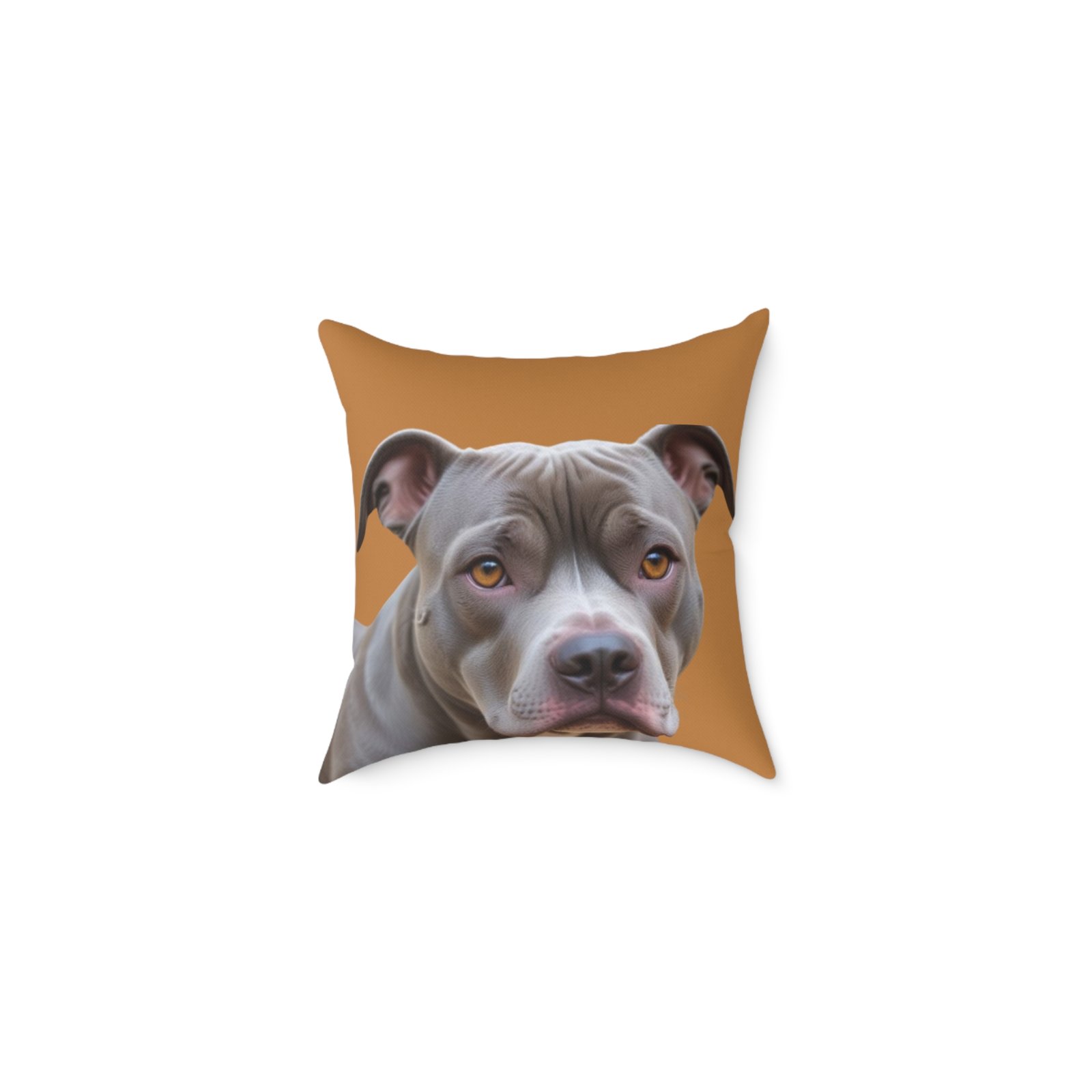 Staffordshire Bull Terrier Square Poly Canvas Pillow