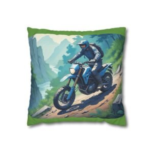 Scrambling Bikes Square Poly Canvas Pillowcase