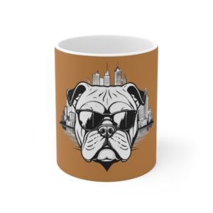Bull Terrier Ceramic Coffee Cups, 11oz, 15oz