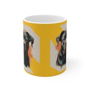 Bull Terrior Ceramic Coffee Cups, 11oz, 15oz