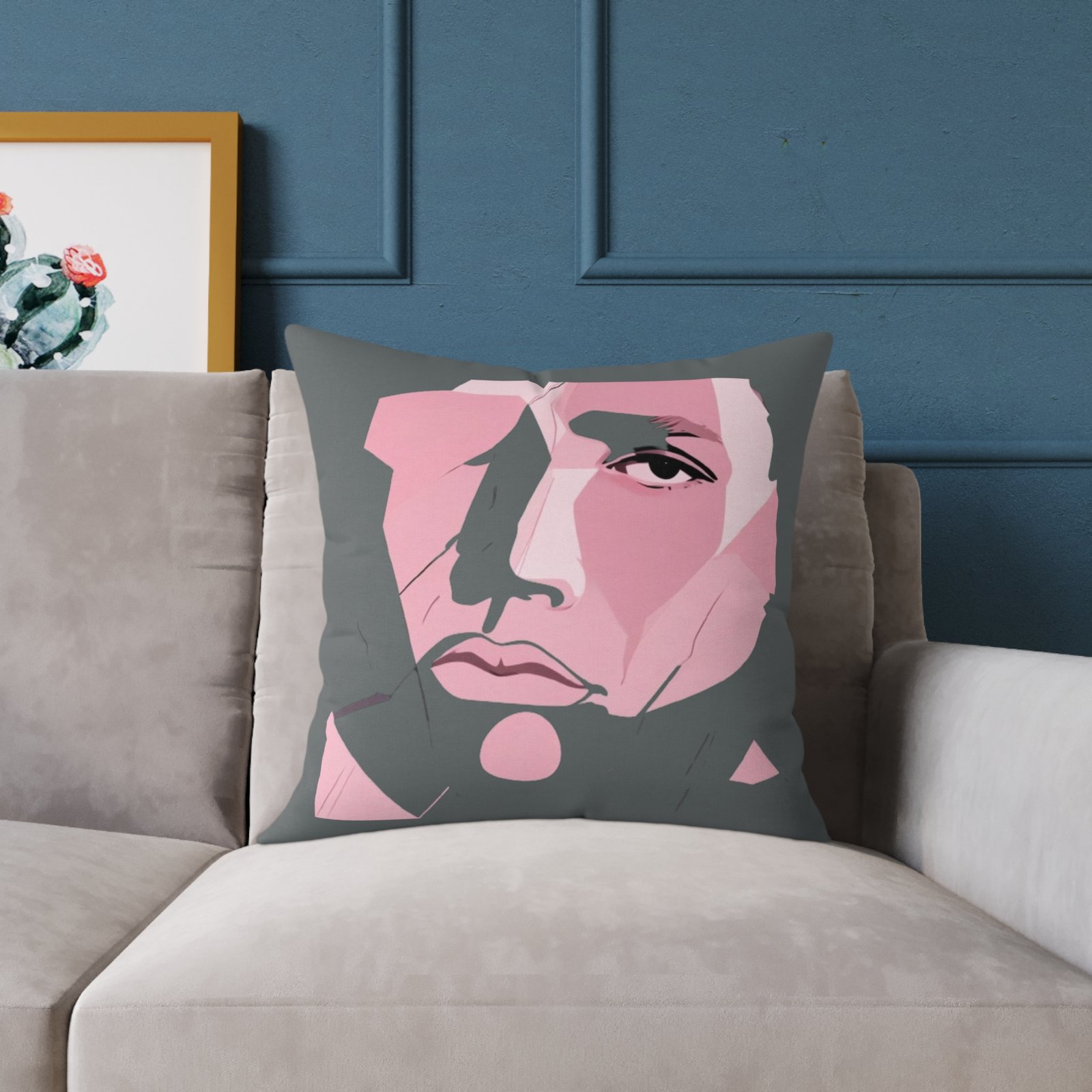 Abstract Square Poly Canvas Pillow - Image 11
