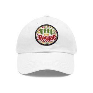 Feel The Reggae Dad Hat with Leather Patch (Round)